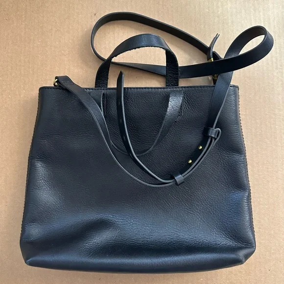 VGUC Madewell black zip-top transport crossbody bag - Picture 2 of 14